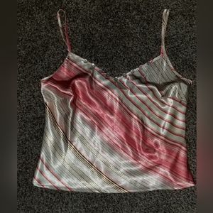 Pink and White Camisole, size 6.